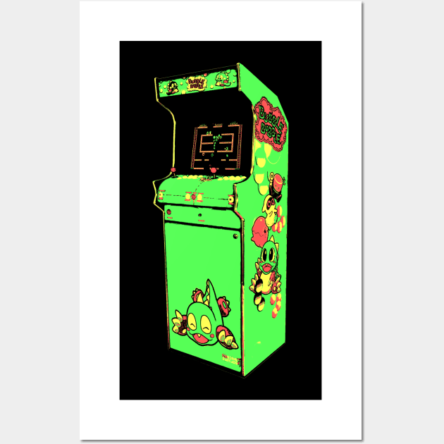 Bubble Bobble Retro Arcade Game 2.0 Wall Art by C3D3sign